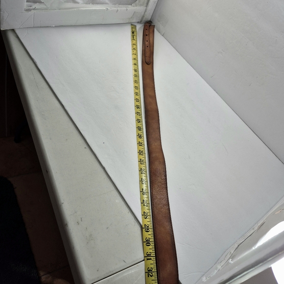 Vintage Brown Leather Western Concho Belt 1870 Large - Picture 7 of 9